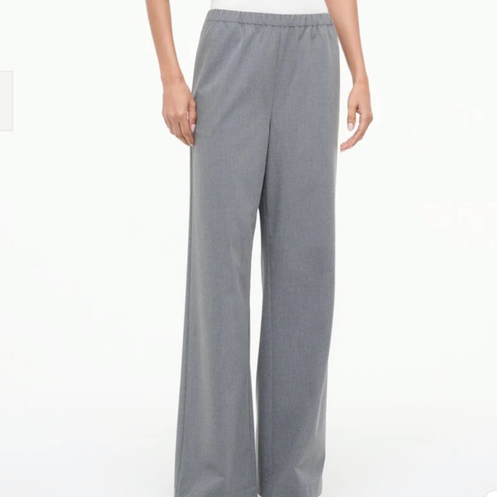 NWT| Staud Denali Gray Wide-Leg Pants